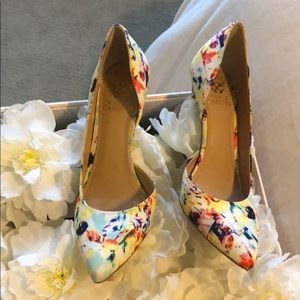Floral pattern Vince Camuto heels
